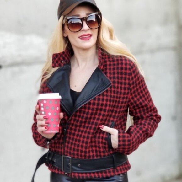 Checker Moto Jacket - Picture 1 of 4